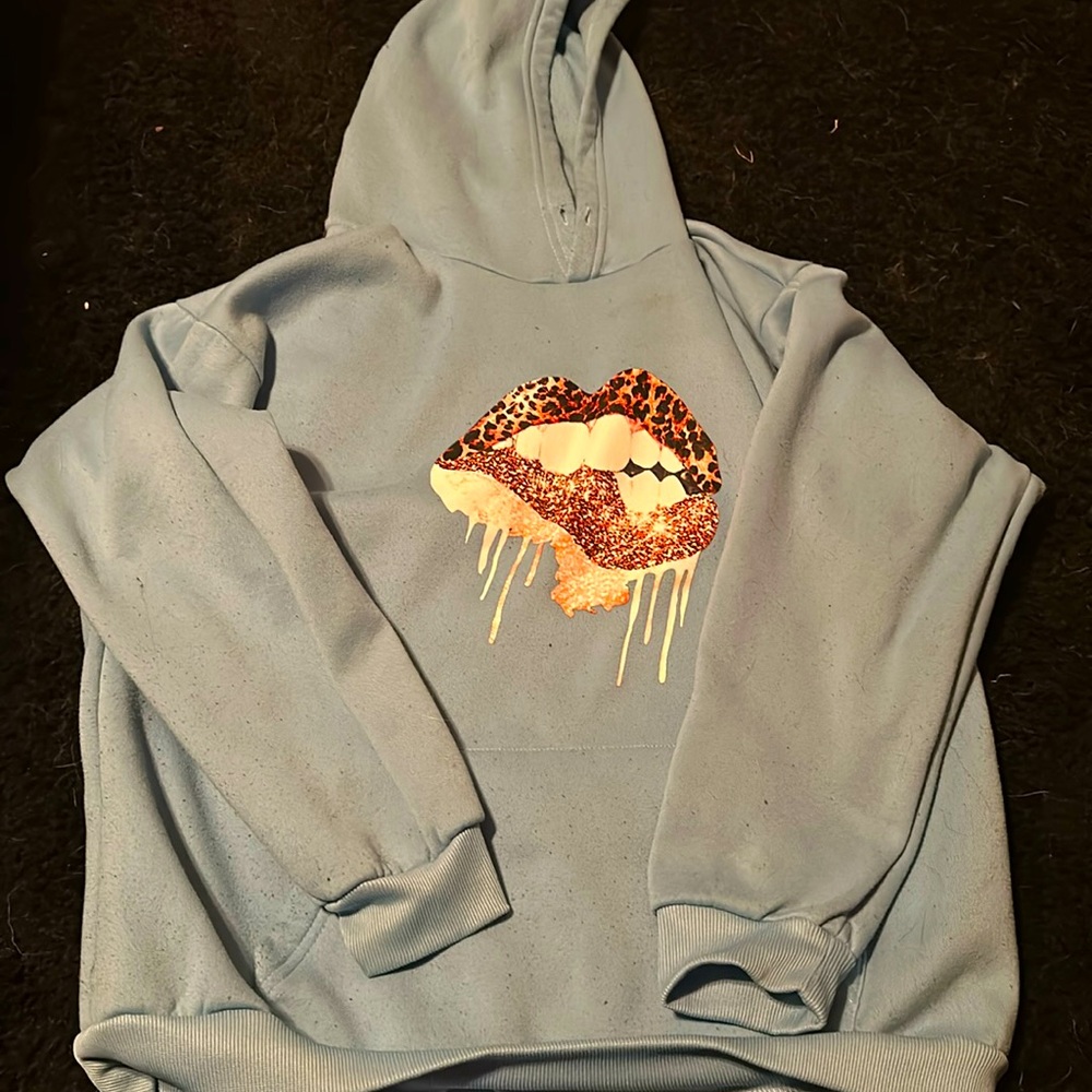 Baby blue hoodie
